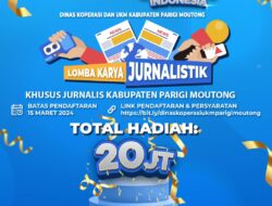 DisKopUKM Parimo Gelar Lomba Menulis Karya Jurnalis