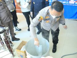 Sabu Senilai Rp1,8 Miliar Dimusnahkan Polda Sulteng