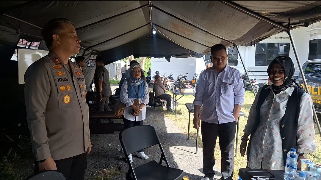 Polres Parimo Amankan Rekapitulasi Perhitungan Perolehan Suara di KPU