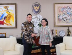 Menteri AHY Temui Sri Mulyani Bicarakan Program Stategis