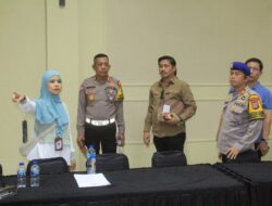 Polda Sulteng Setting Pengamanan Rapat Rekapitulasi Suara di KPU