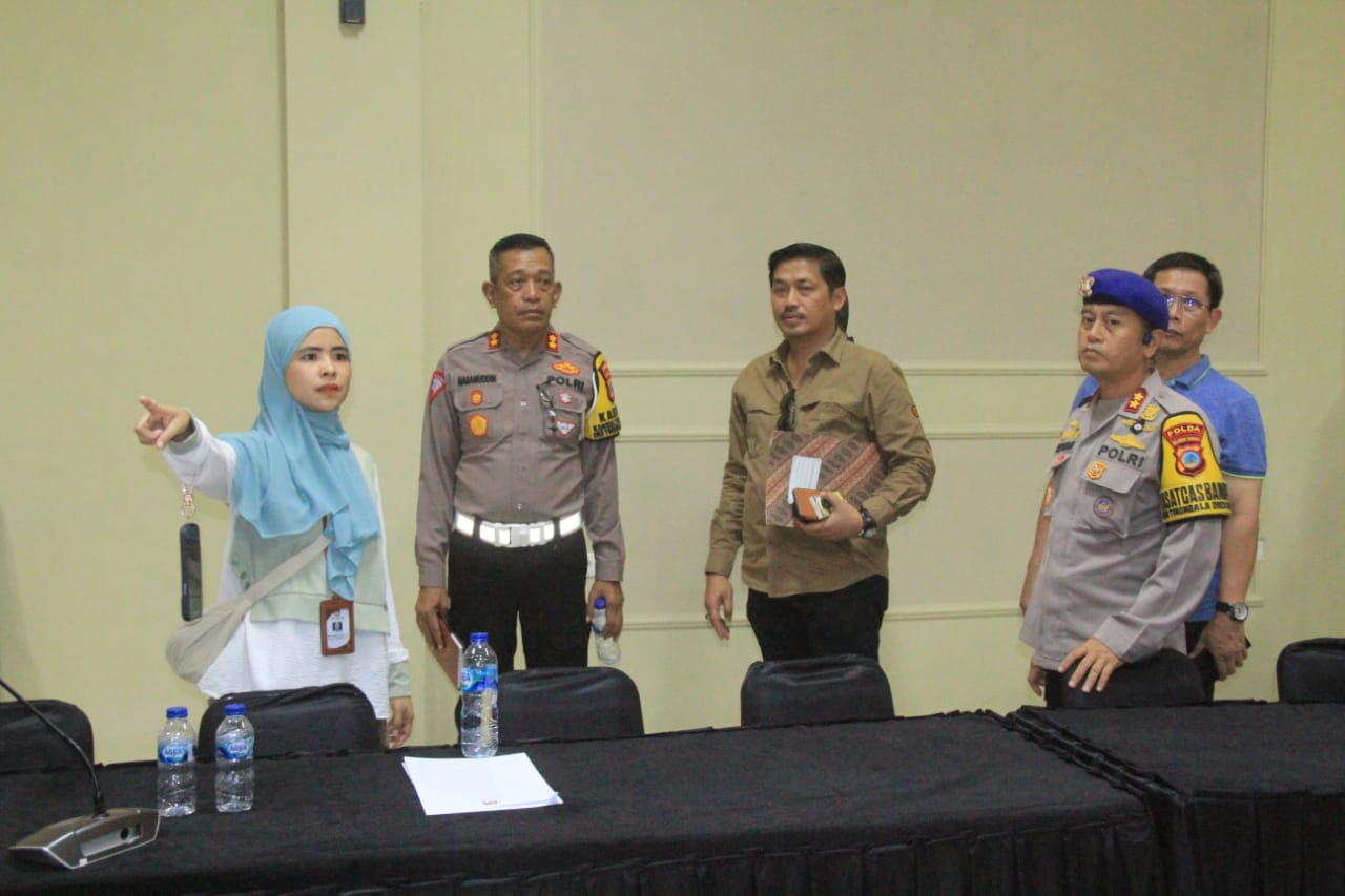 Polda Sulteng Setting Pengamanan Rapat Rekapitulasi Suara di KPU