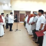 Pj Bupati Parimo Kukuhkan Majelis Taklim Optonio