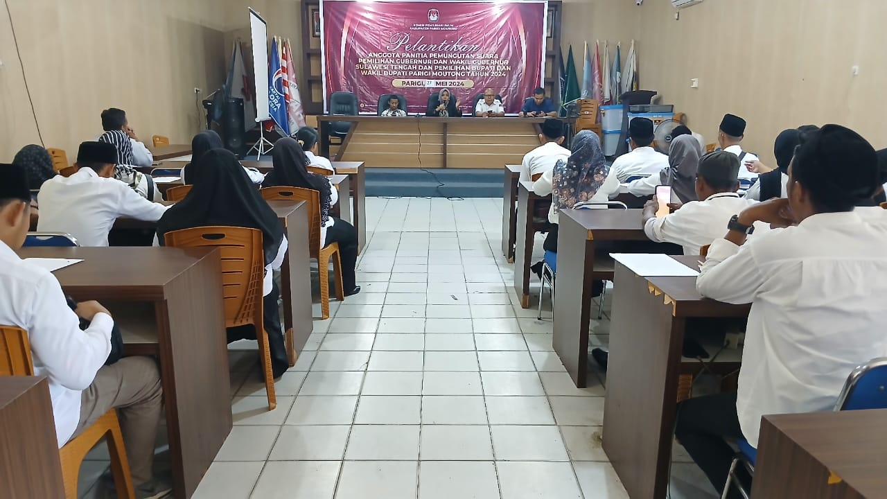KPU Parimo Gelar Pelantikan Susulan Anggota PPS Delapan Kecamatan
