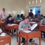 Ratusan Peserta Ikut Tes Tertulis Calon Anggota PPS untuk Pilkada Parimo