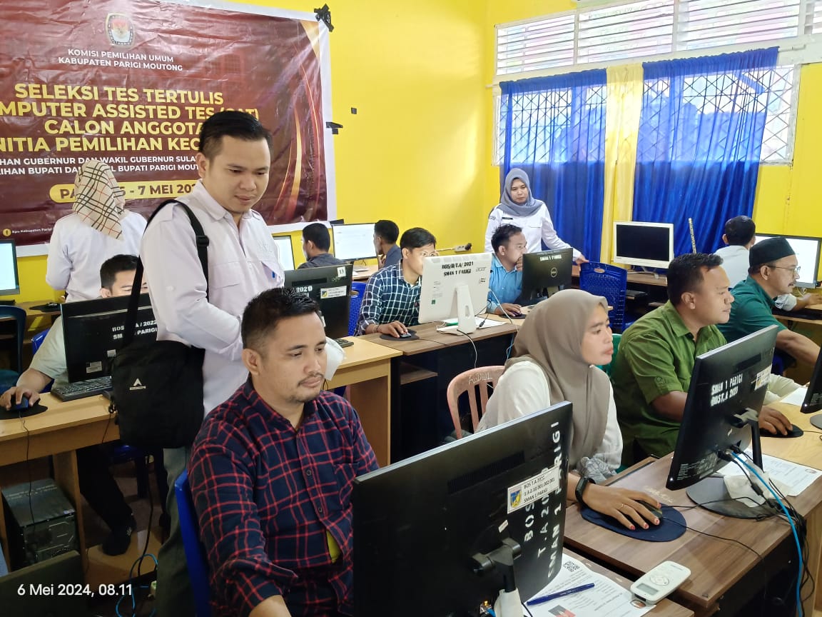 KPU Parimo Mulai Tahapan Tes tertulis Perekrutan PPK