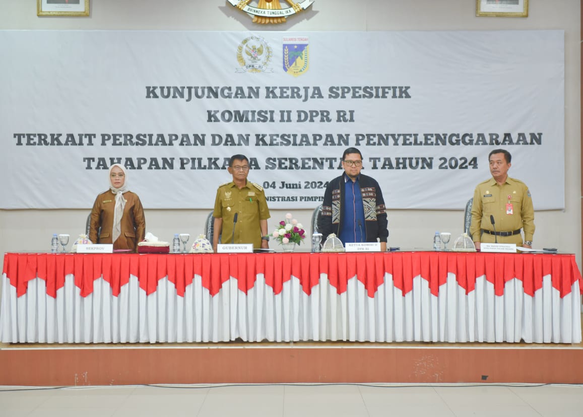 Pastikan Kesiapan Pilkada 2024, Komisi II DPR Kunker Spesifik ke Sulteng