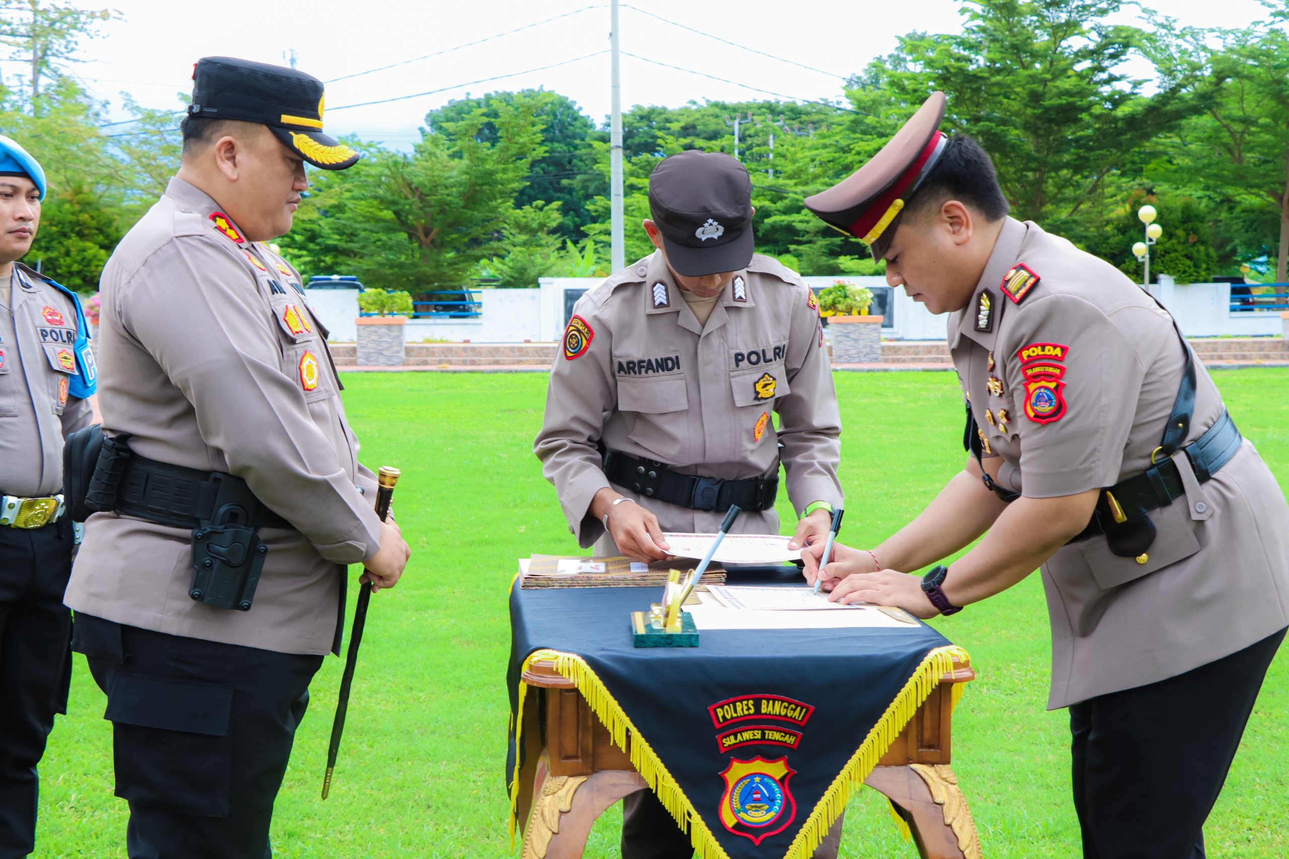 Sertijab di Polres Banggai, 20 PJU dan Kapolsek Terganti
