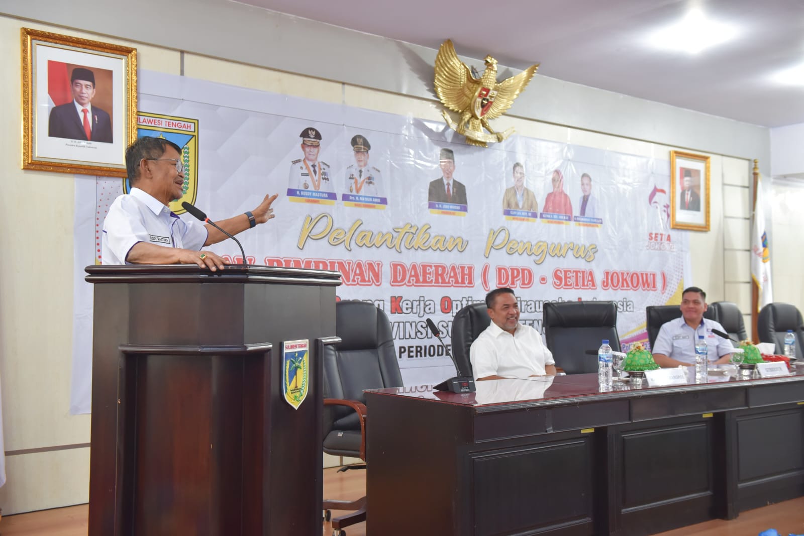Organisasi Setia Jokowi Terbentuk, Gubernur Sulteng Hadiri Pelantikan