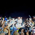 Meski Hujan, Pendukung Anwar-Reny Penuhi Lapangan Sausu Parimo