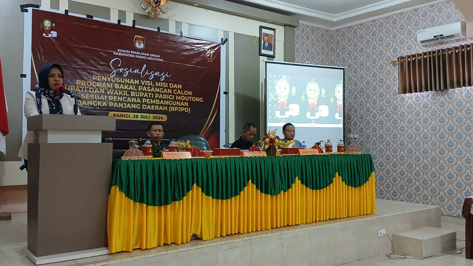 KPU Parimo Gelar Sosialisasi Penyusunan Visi Misi Bapaslon