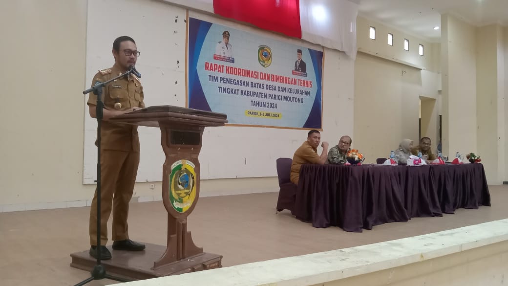 Pemda Parimo Gelar Rakor dan Bimtek Tim Penegasan Batas Desa/Kelurahan