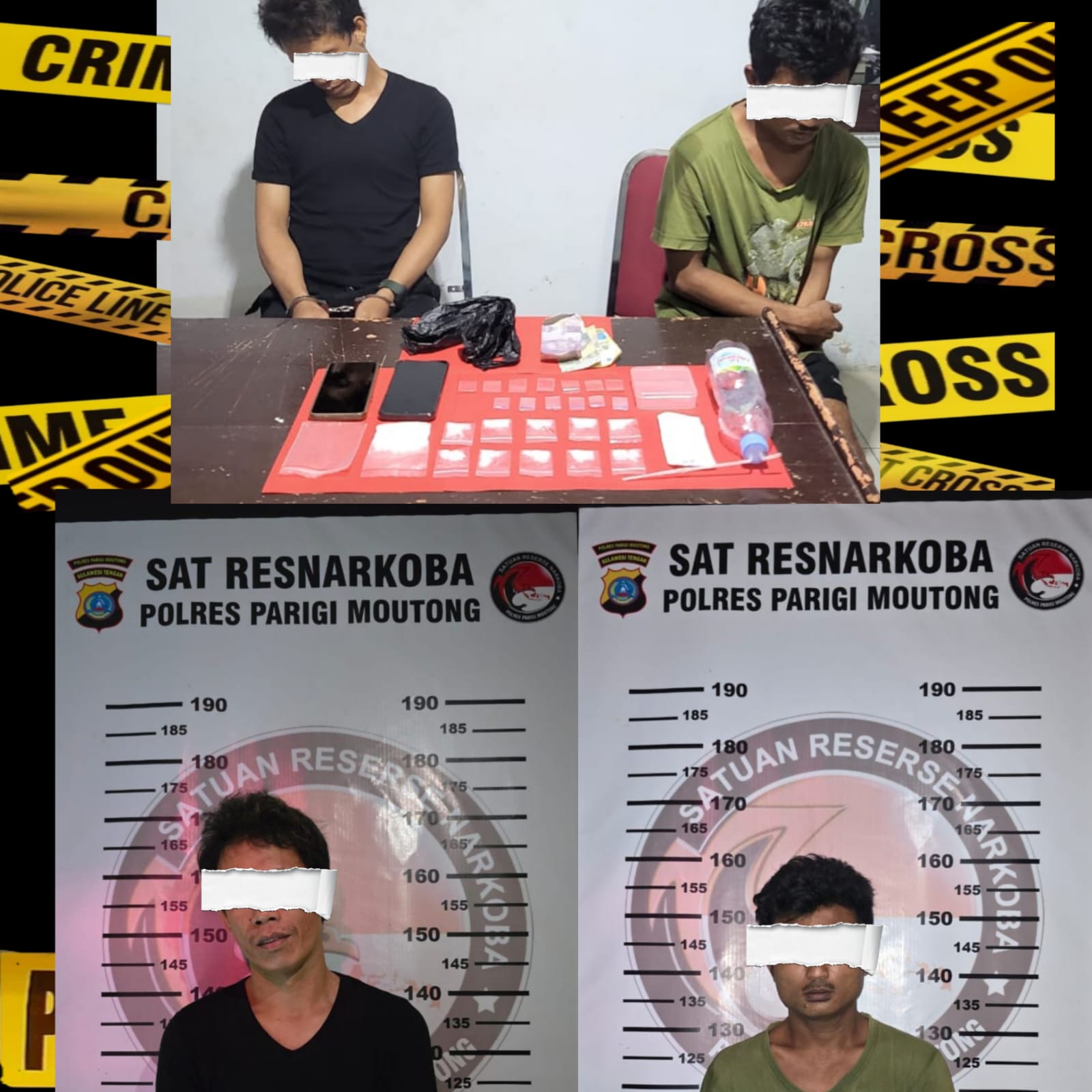 Ditangkap Bersama Kurirnya, Mantan Anggota Polres Parimo Diduga Jadi Bandar Sabu