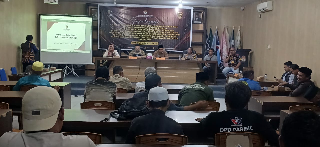 Sosialisasi PKPU Penyusunan Data Pemilih dan Pencalonan Kepala Daerah