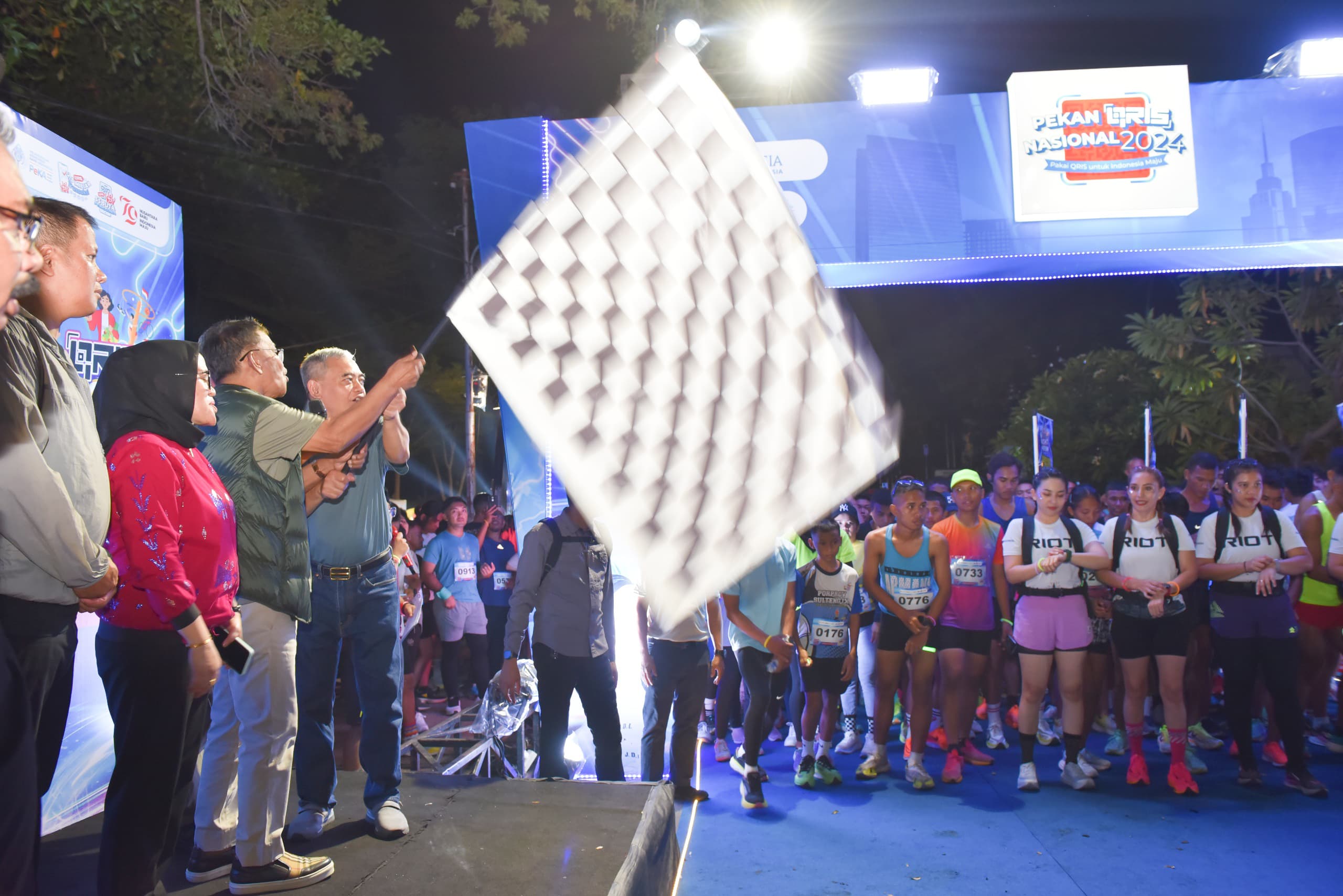 1.540 Peserta Ikut Qris Night Run, Berikut Kata Gubernur Sulteng