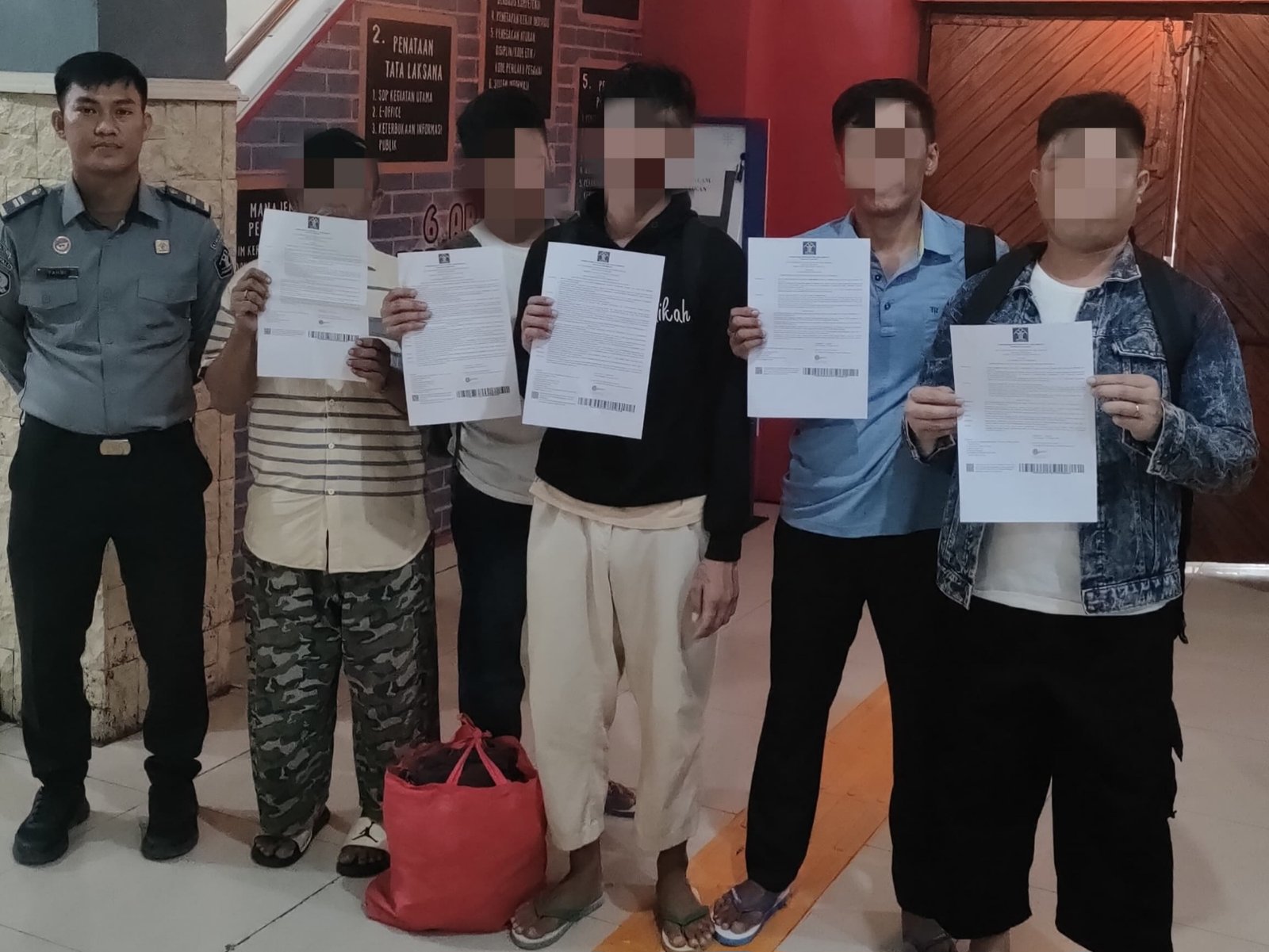 Lima Wabin Rutan Palu Bebas Bersyarat, Petugas Ingatkan Jaga Diri dan Pergaulan