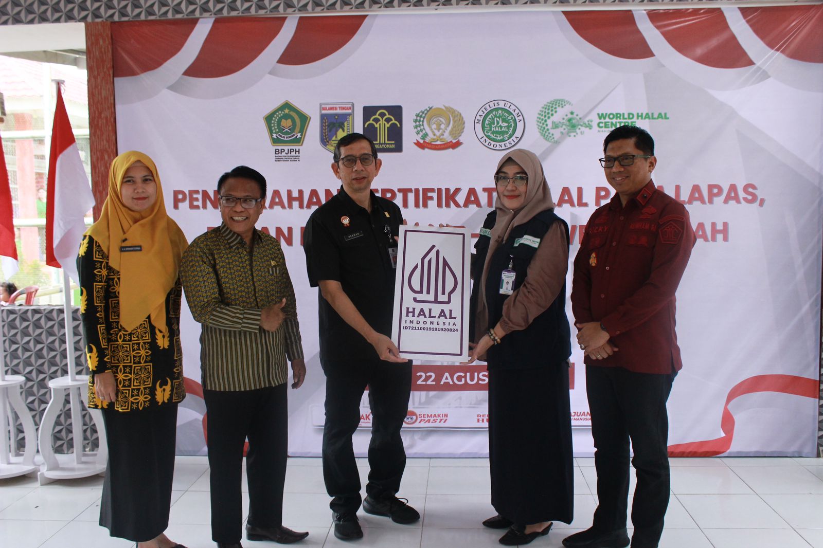 Seluruh Dapur UPT Pemasyarakatan di Sulteng Kantongi Sertifikat Halal