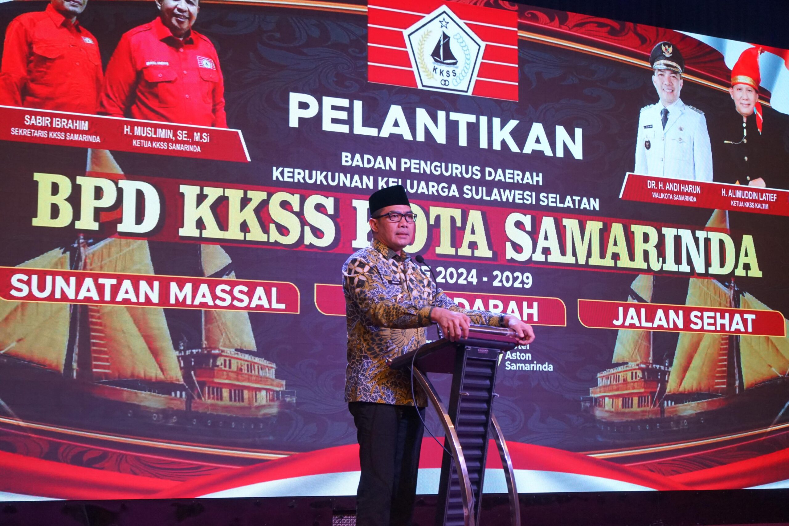 Wali Kota Andi Harun Hadiri Pelantikan BPD KKSS Samarinda