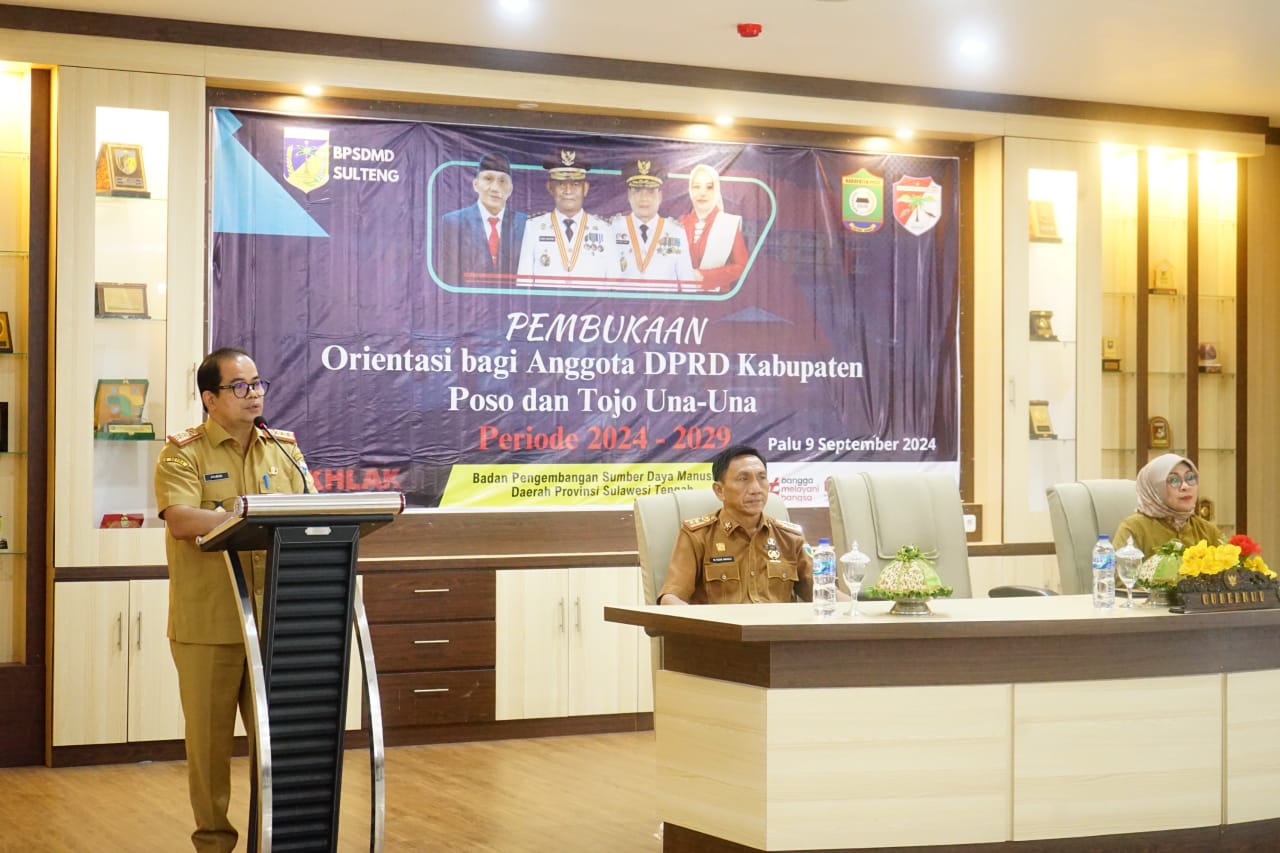 BPSDM Sulteng Gelar Orientasi Anggota DPRD Poso dan Touna