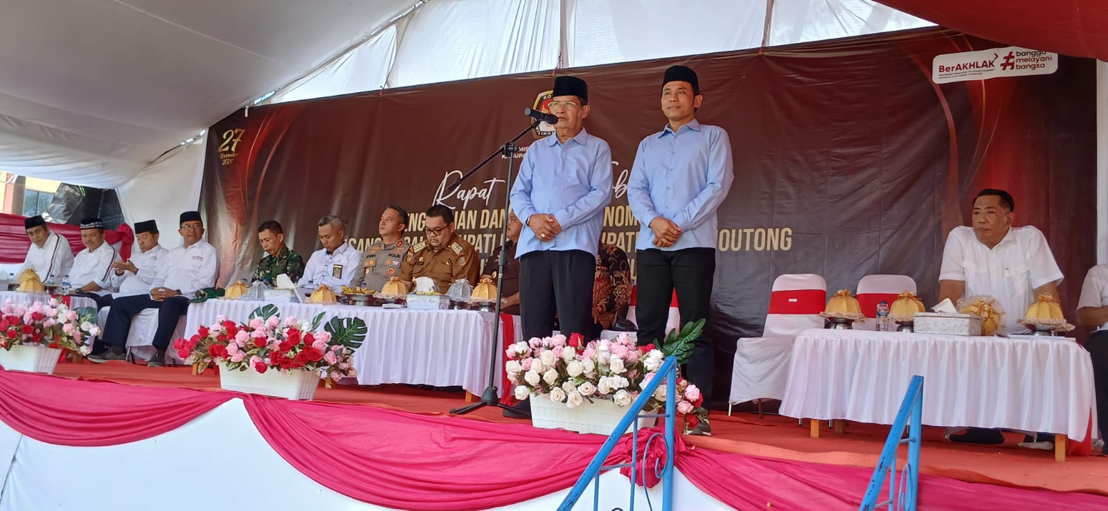 Pasangan Badrun Nggai-Muslih Nomor Urut 1 di Pilkada Parimo