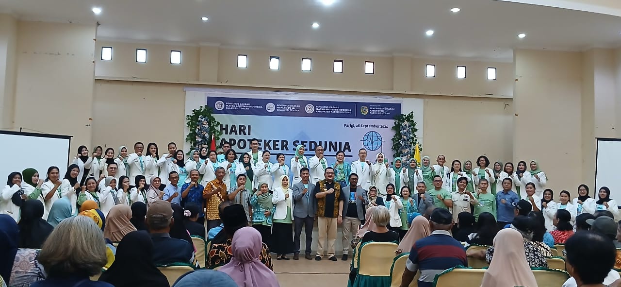 Pengurus IAI Sulteng dan Parimo Kolaborasi Peringati Hari Apoteker Sedunia