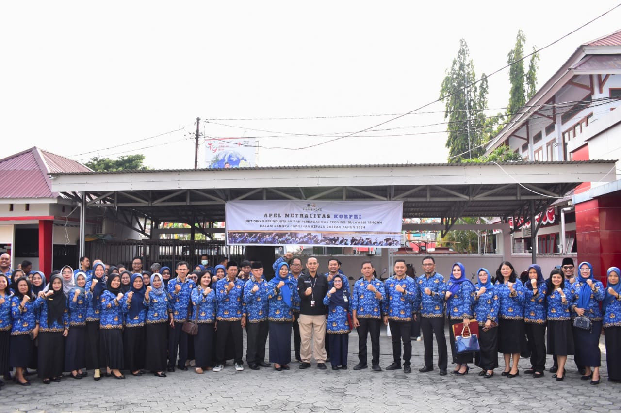 Jelang Pilkada 2024, Disperindag Sulteng Gelar Apel Siaga Netralitas KORPRI