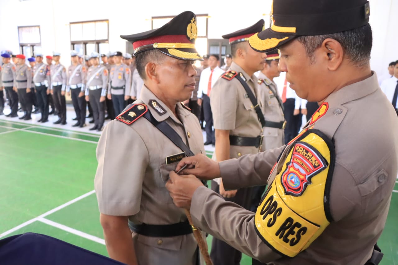 Kapolres Touna Pimpin Sertijab Wakapolres, Kabagops dan Kasikum