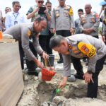 Kapolda Agus Nugroho Letakan Batu Pertama Perumahan PNPP Polda Sulteng