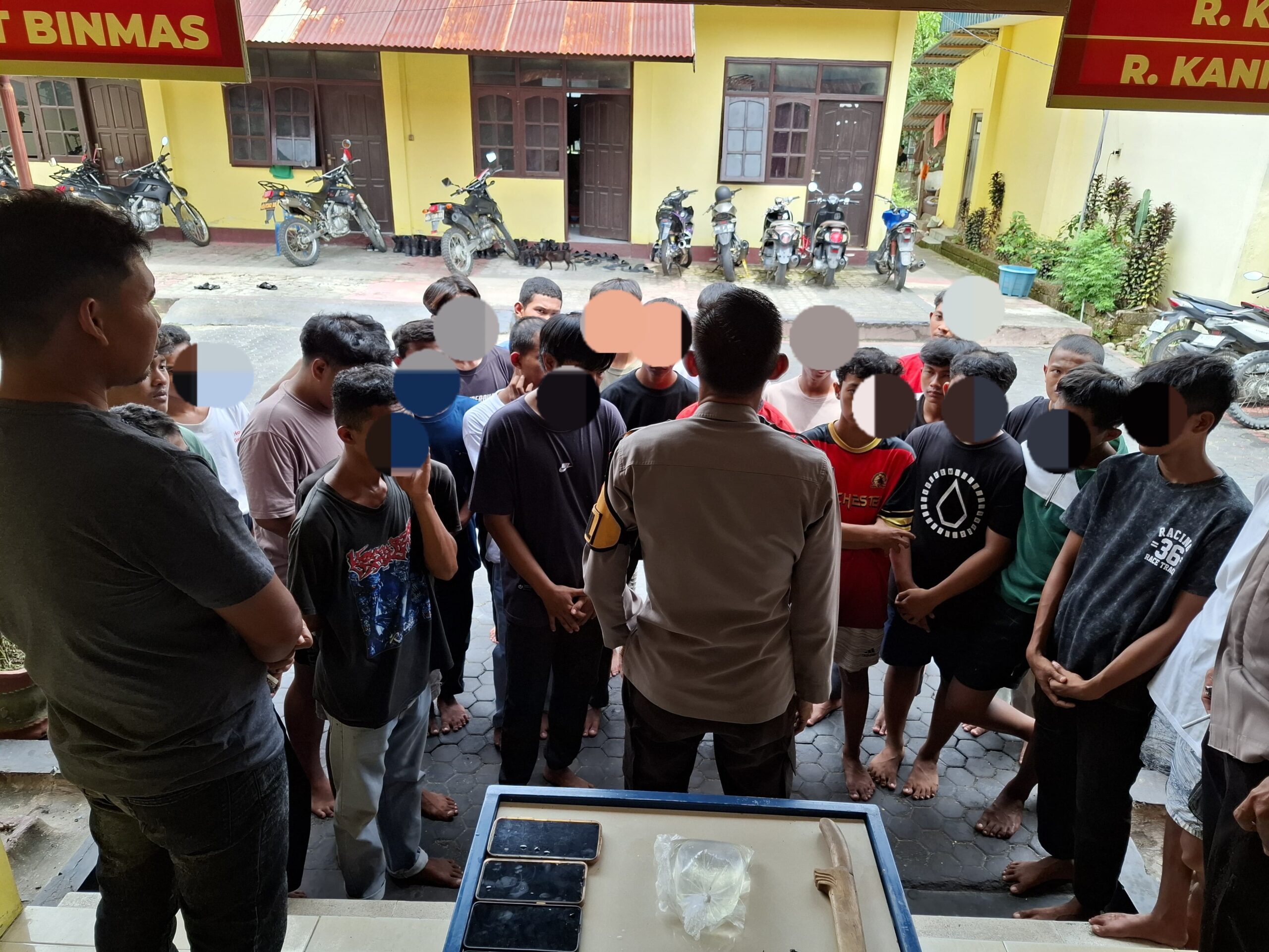 Gagalkan Tawuran, Polsek Parigi Amankan Sekelompok Remaja