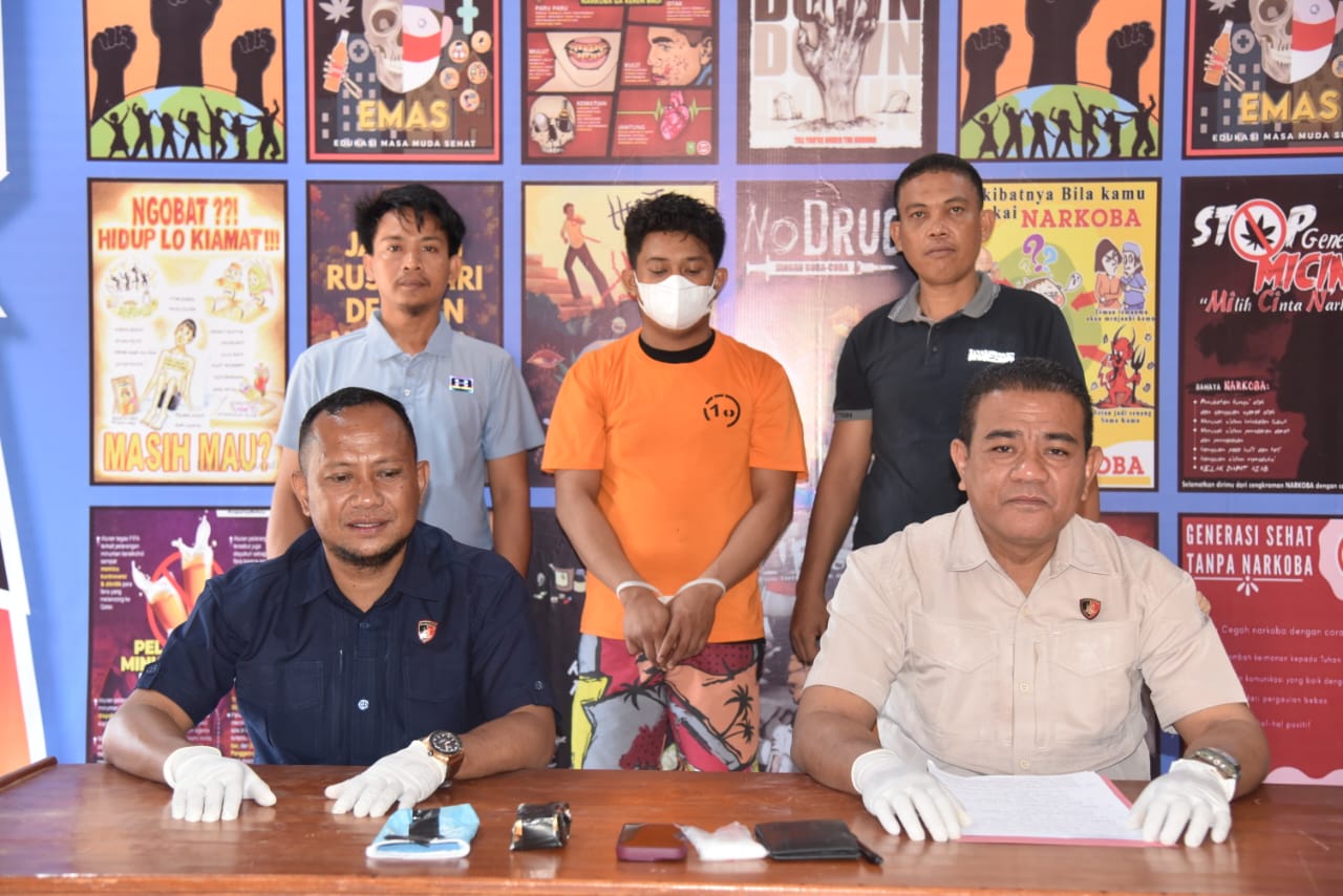 Warga Pindrang Ditangkap Polres Morut Lantaran Kasus Sabu