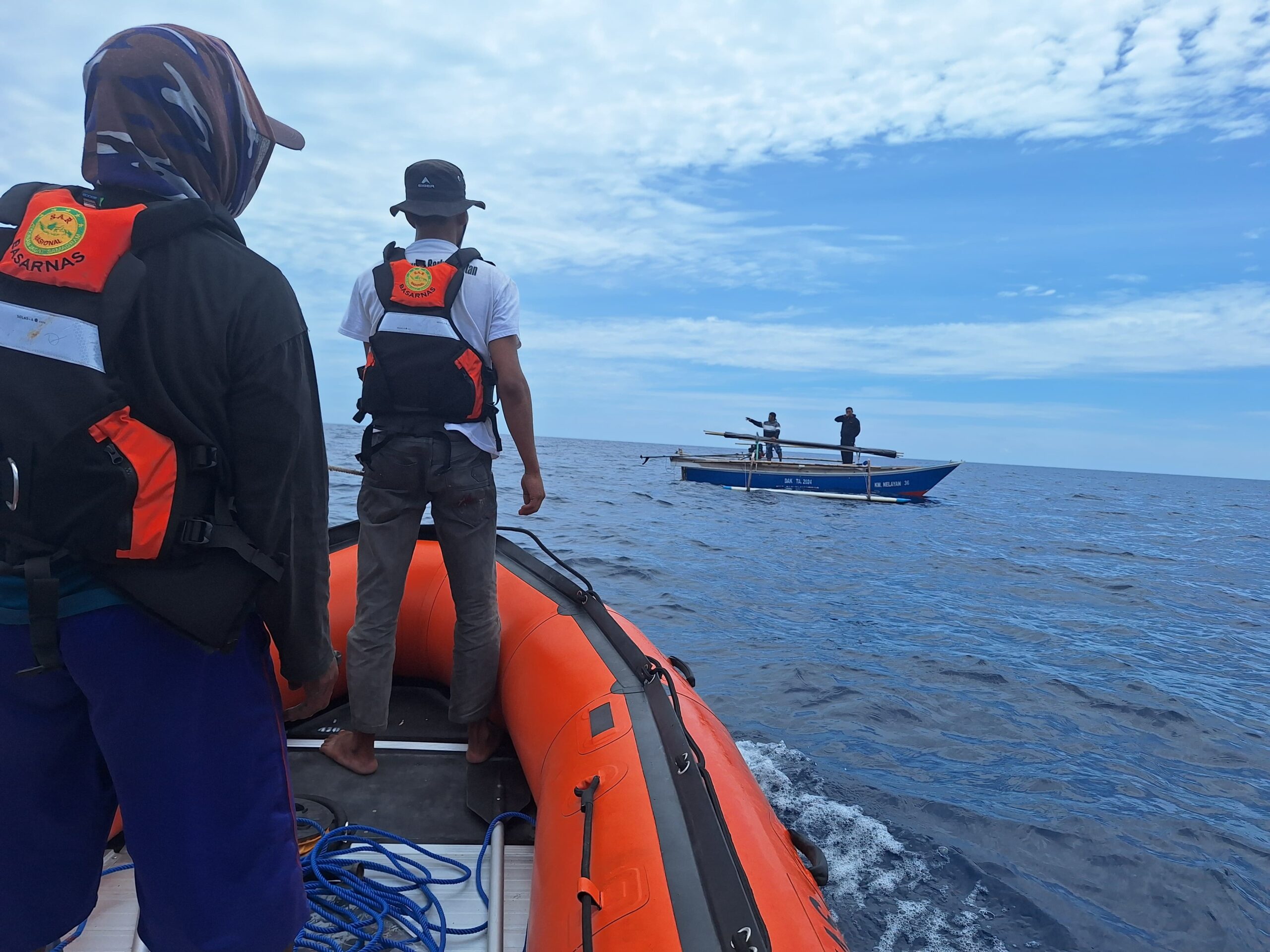 Nelayan Parimo yang Dilaporkan Hilang Ditemukan Selamat