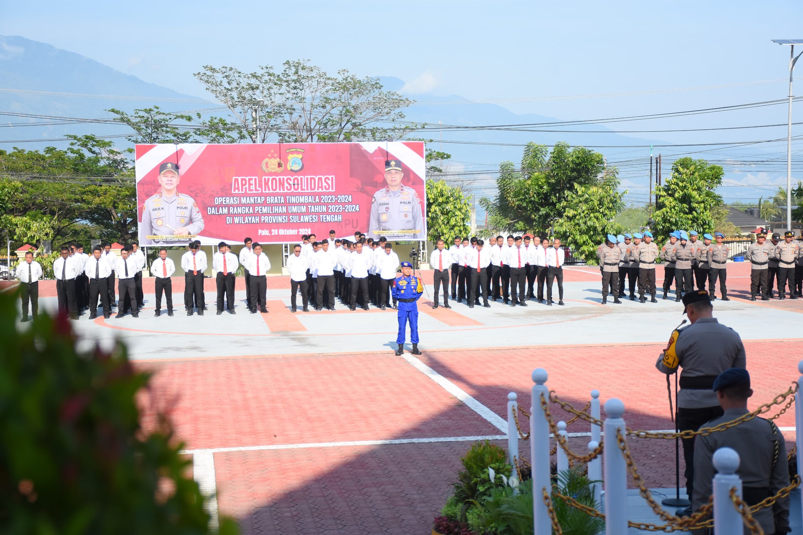 Tutup Rangkaian Pemilu 2024, Kapolda Sulteng Pimpin Apel Konsolidasi OMB Tinombala