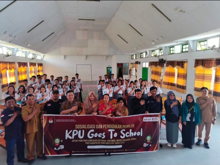 KPU Parimo Gelar Sosialisasi dan Pendidikan Pemilih di 23 Sekolah