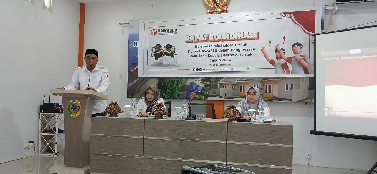 Undang Stakeholder Rakor, Bawaslu Paparkan Perannya Awasi Pilkada Parimo