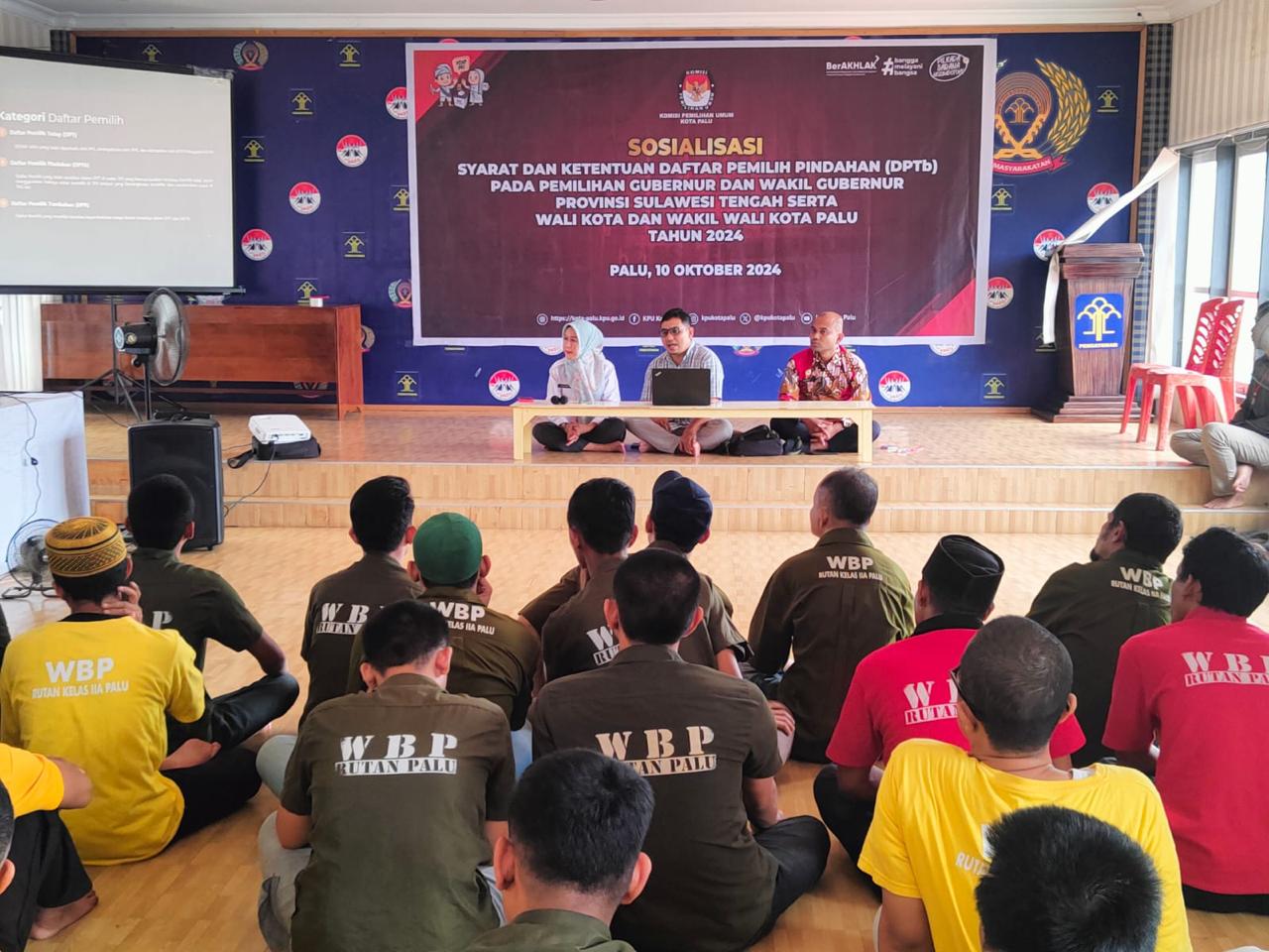 Jelang Pilkada 2024, KPU Gelar Sosialisasi di Rutan Palu
