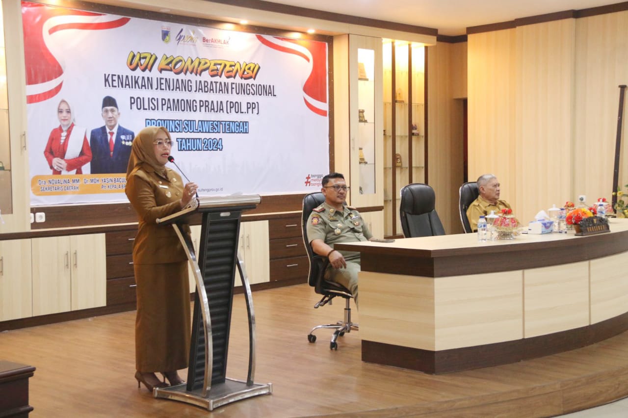Pemprov Sulteng Gelar Uji Kompetensi Jabatan Fungsional Satpol-PP