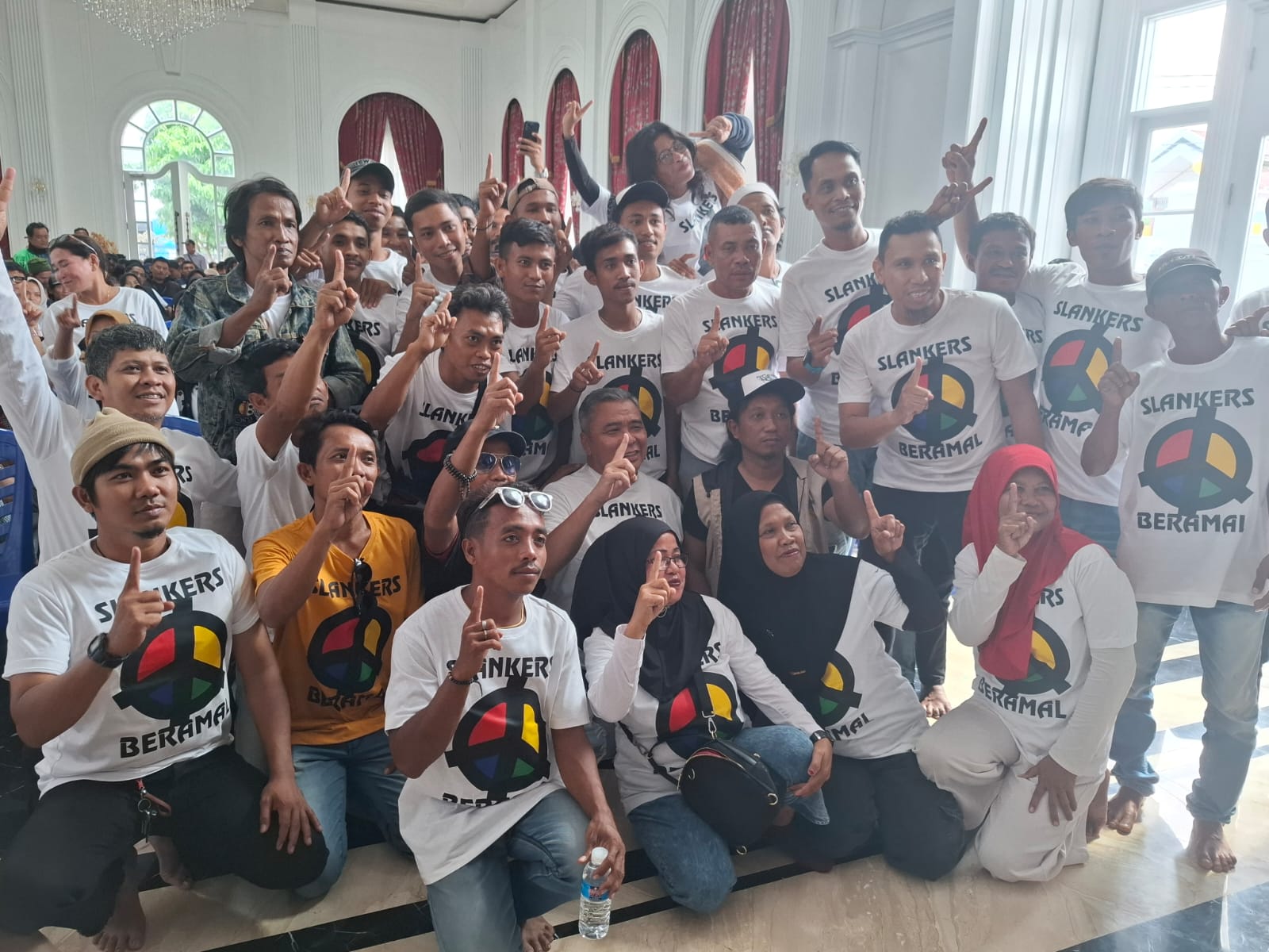 Dukung BERAMAL, Slankers, Ojol dan Komunitas Motor Datangi Rumah Ahmad Ali