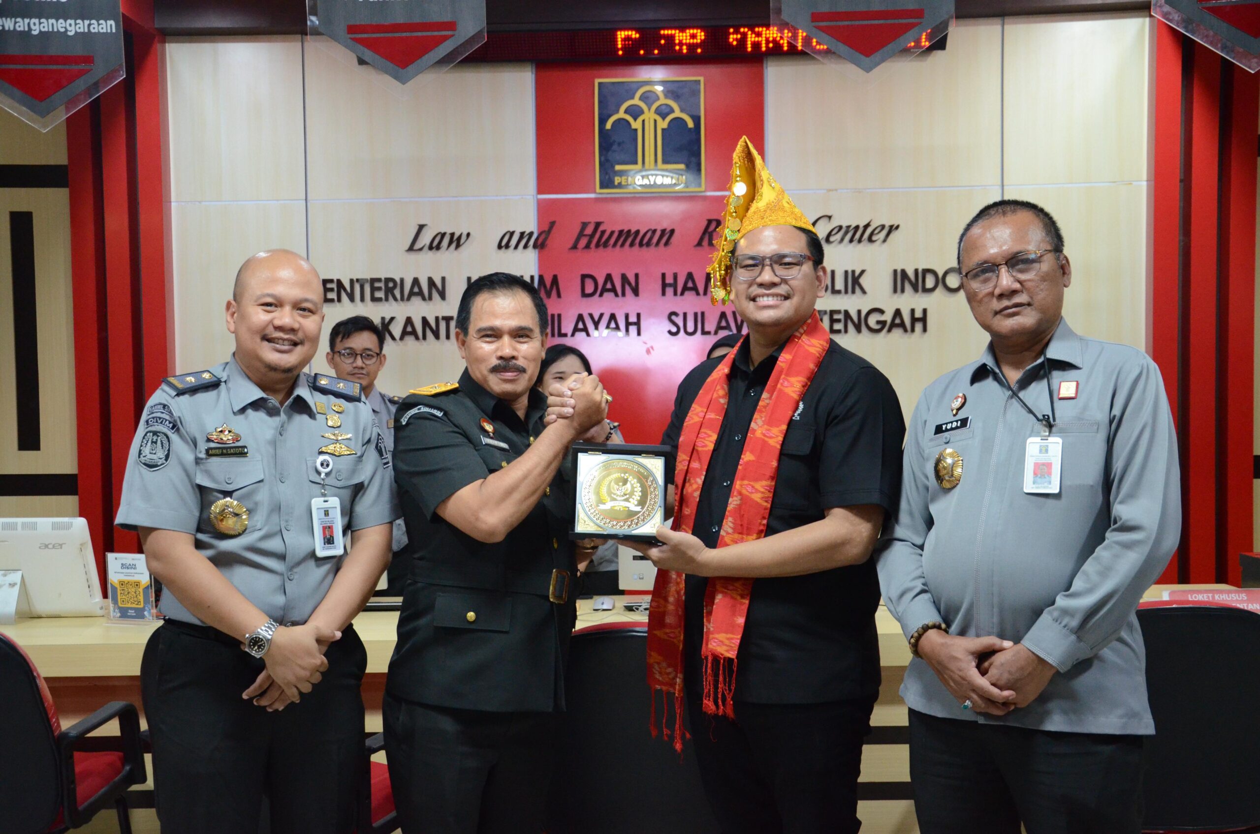 Waka MPR Abcandra Akbar Kunjungi Kemenkumham Sulteng