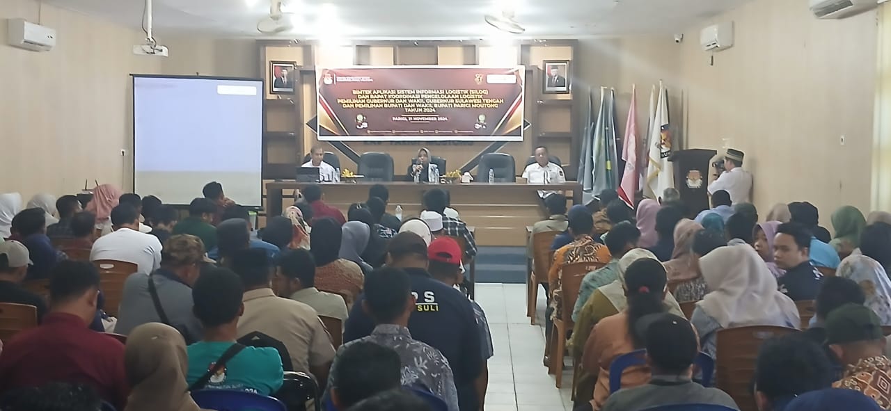 KPU Parimo Gelar Bimtek Aplikasi Silog dan Rakor Pengelolaan Logistik