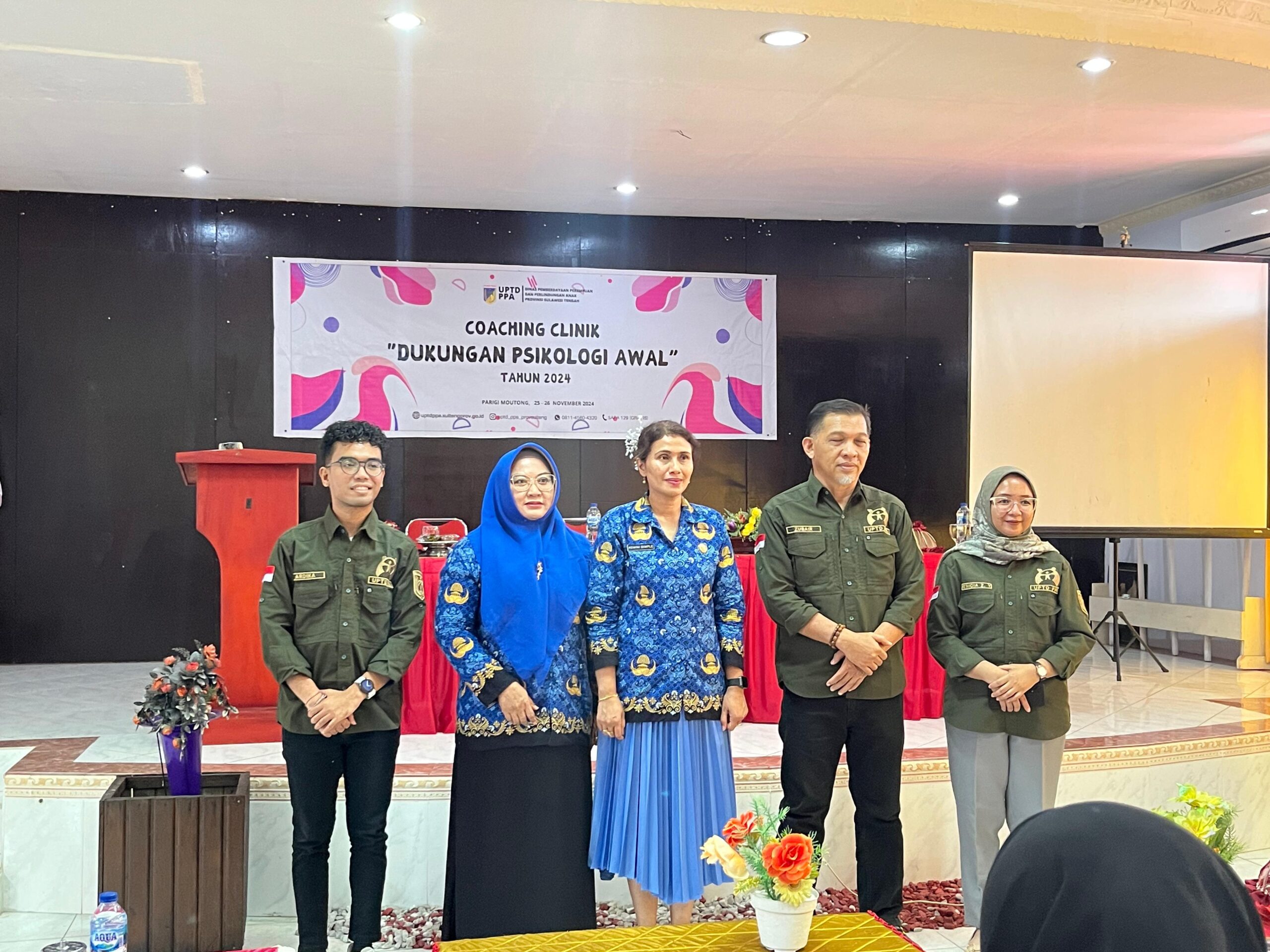 UPTD PPA Sulteng Gelar Coaching Clinic Dukungan Psikologi Awal di Parimo