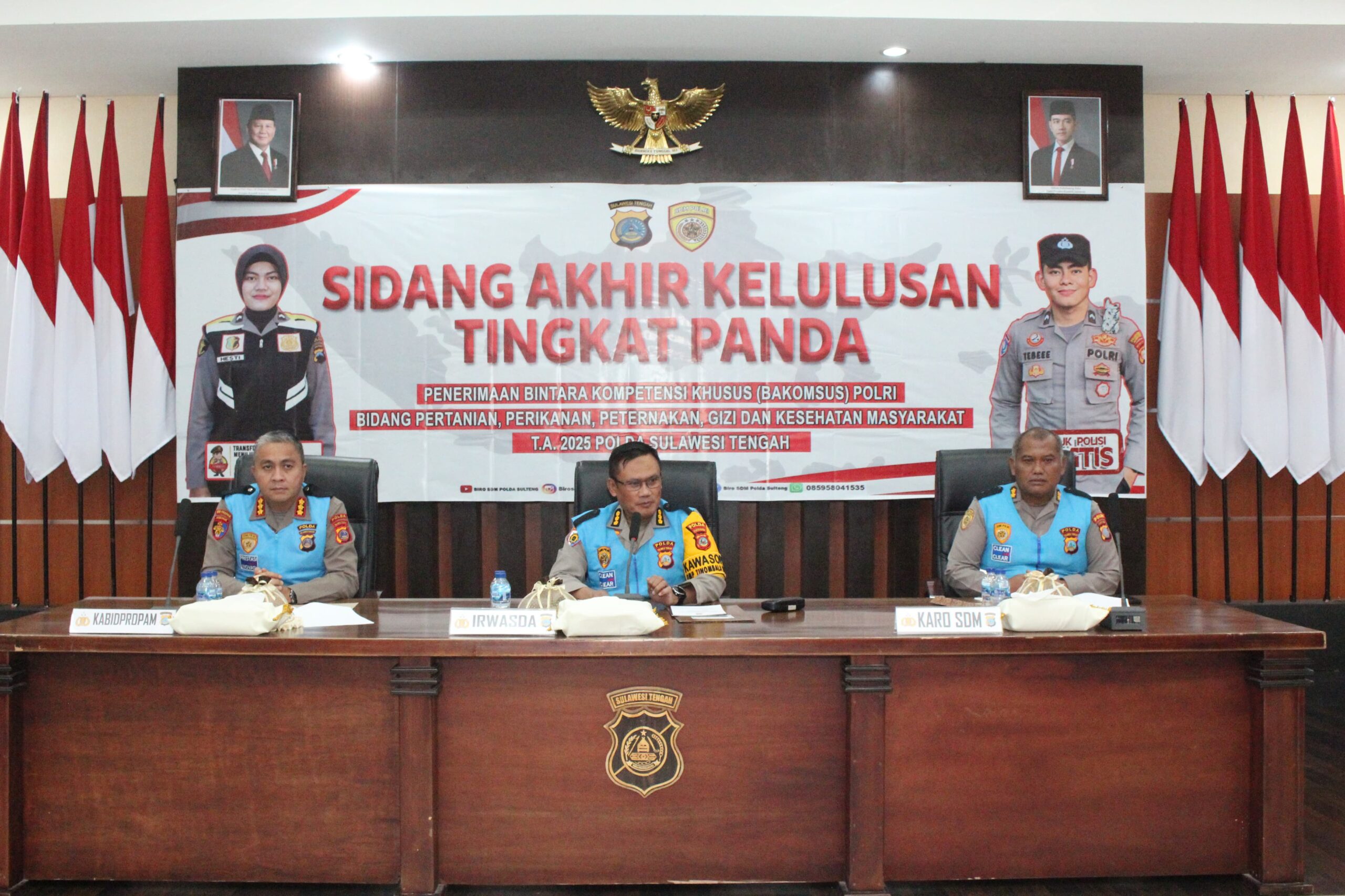 Hasil Seleksi Bakomsus Polda Sulteng, 15 Peserta Dinyatakan Lulus