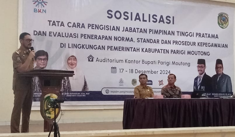 BKN dan BKPSDM Parimo Gelar Sosialisasi Tata Cara Pengisian JPT Pratama