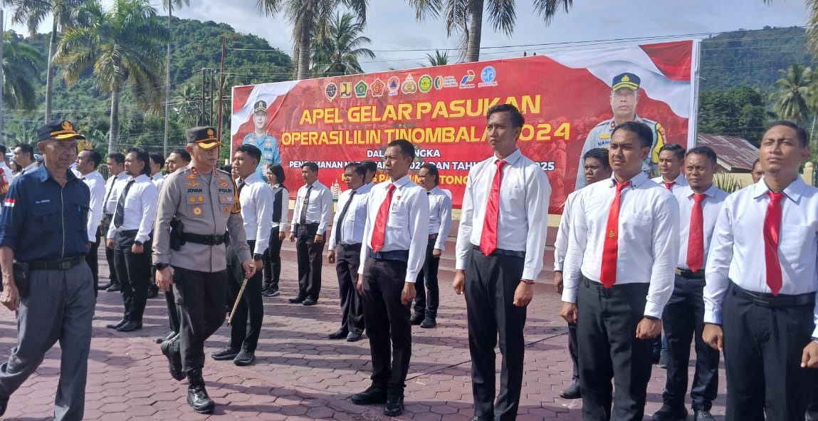 Gelar Apel Operasi Lilin Tinombala, Polres Parimo Siap Amankan Perayaan Nataru