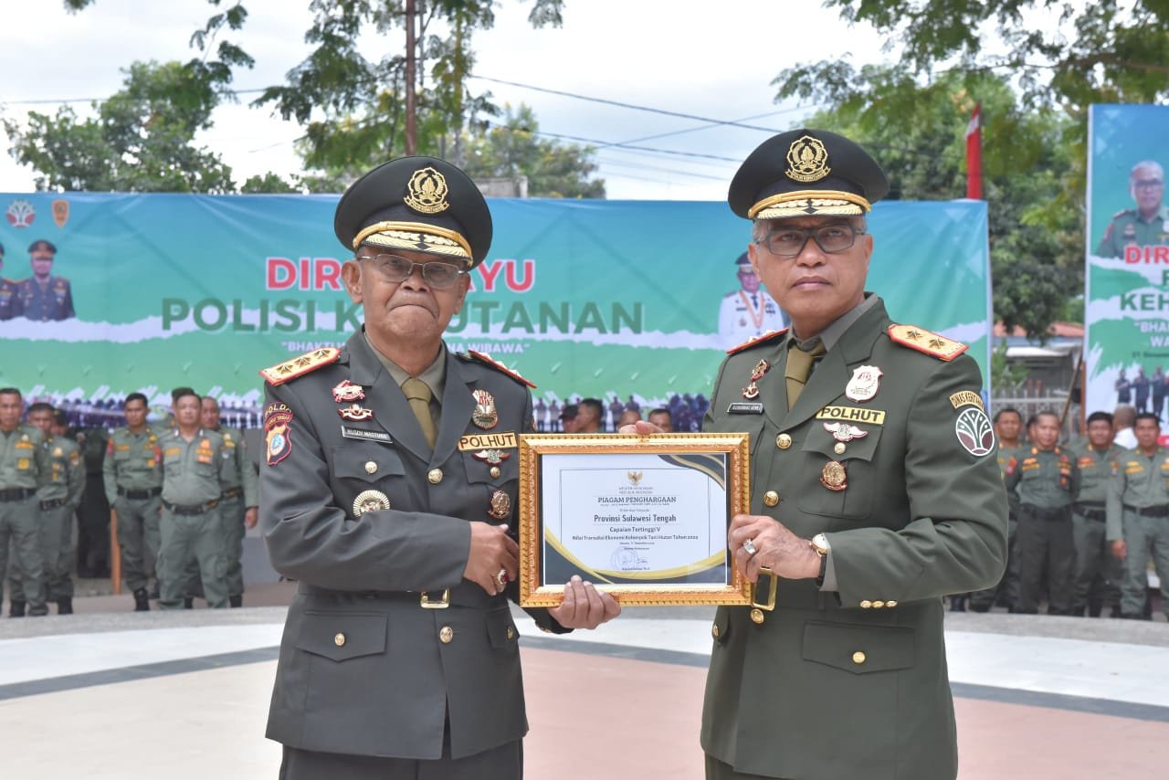 Pimpin Upacara HUT ke-58 Polhut, Gubernur Sulteng Pesan Ingatkan Ini