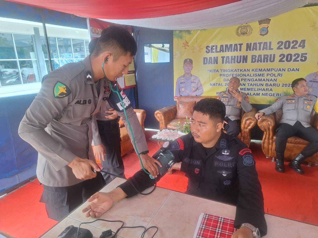 Kasubsatgas Dokkes Periksa Kesehatan Personel Pengamanan Nataru