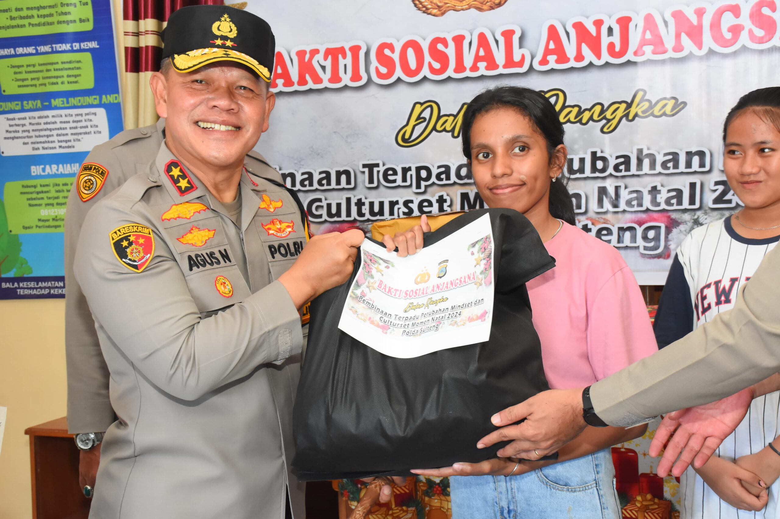 Kunjungi Panti Asuhan, Kapolda Sulteng Berbagi Kebahagiaan Jelang Natal