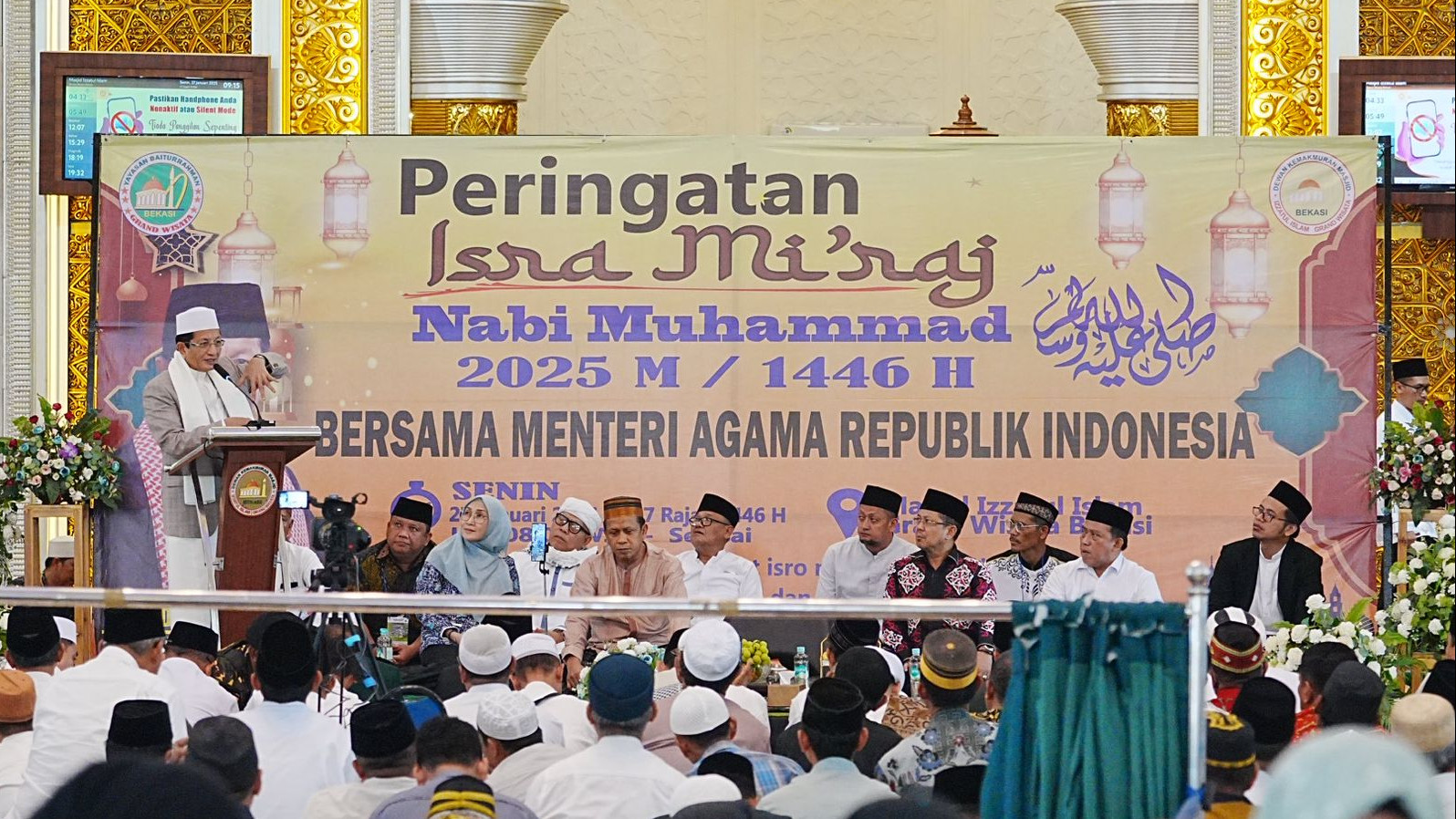 Peringatan Isra Mikraj di Bekasi Dihadiri Tokoh Lintas Agama, Menag: Praktik Baik Toleransi