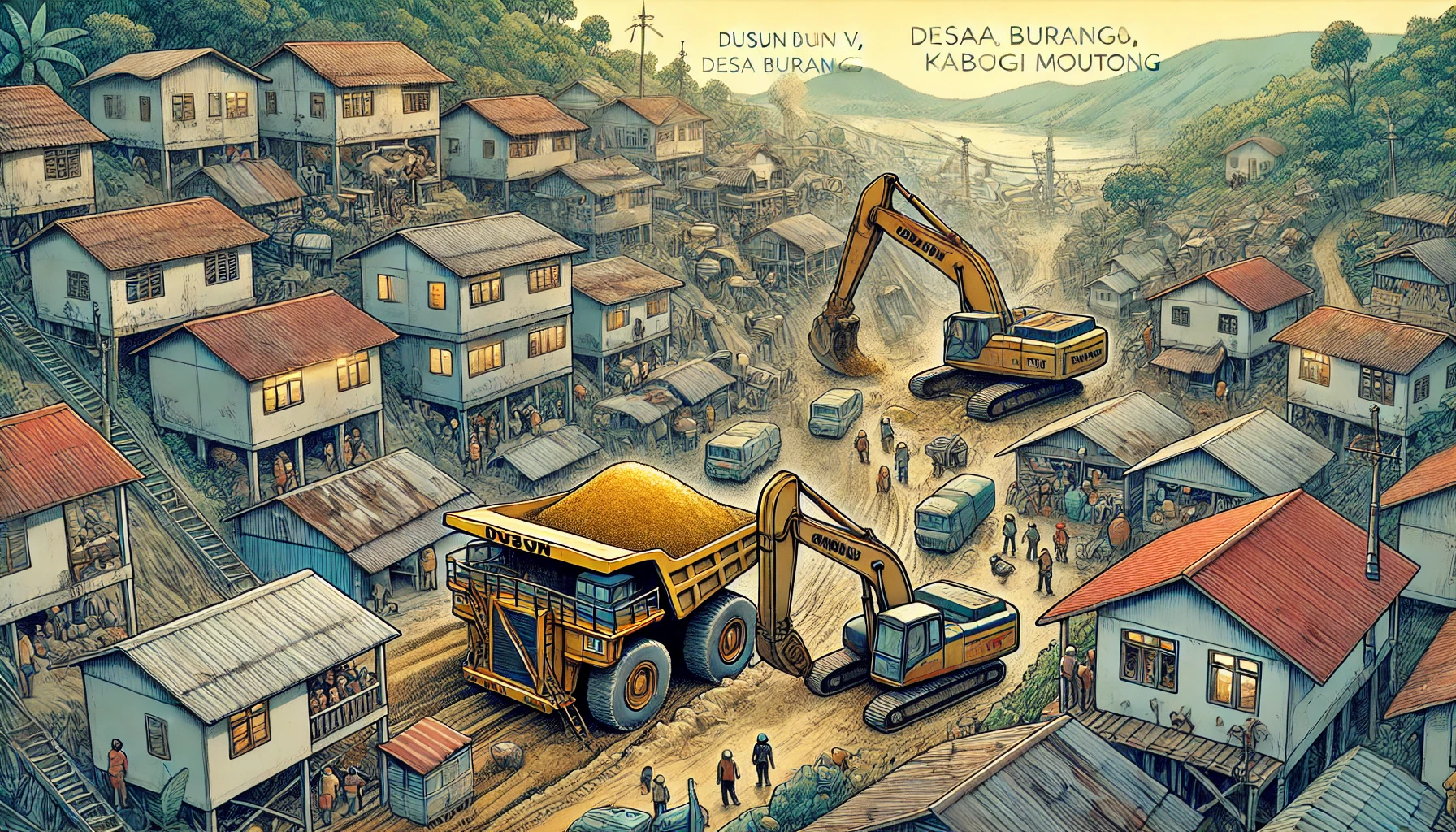 Warga Buranga Khawatir Jarak Lokasi Tambang Dekat Pemukiman