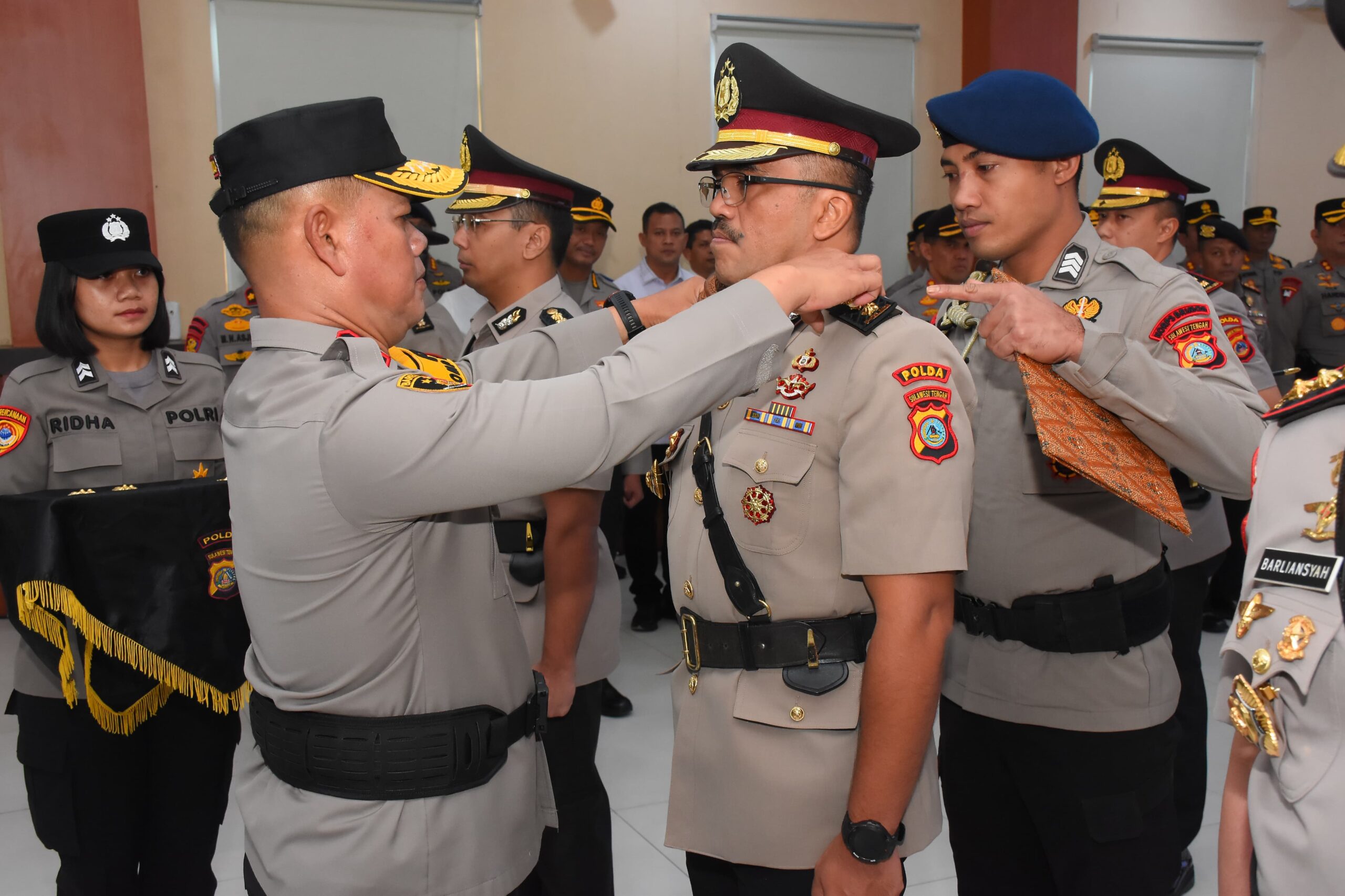 Kapolda Sulteng Pimpin Sertijab PJU dan Kapolres