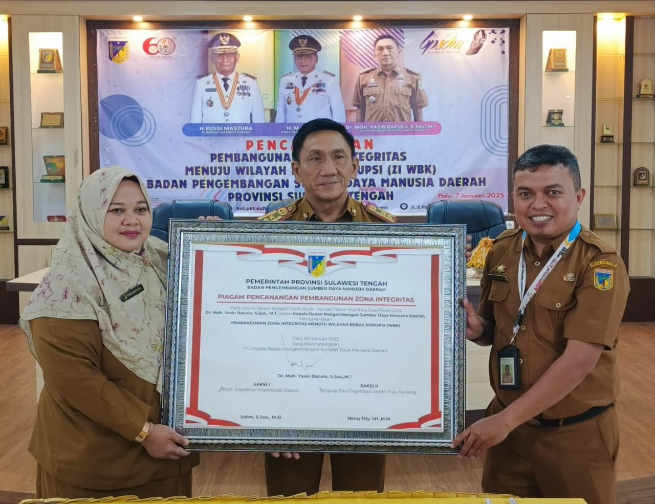 BPSDM Sulteng Canangkan Pembangunan Zona Integritas Menuju WBK